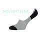 Pánske sivo čierne bavlnené neviditeľné ponožky