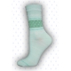 Jednoduché dámske vysoké bavlnené ponožky