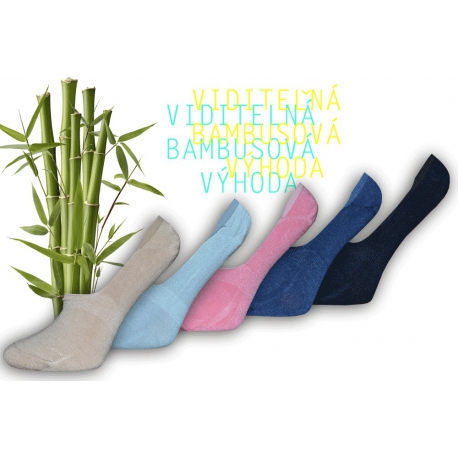 Výhodné balenie neviditeľných pohodlných bambusových ponožiek
