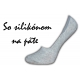 Kvalitné dámske bavlnené nízke sivé ponožky