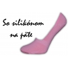 Jednofarebné dámske bavlnené neviditeľné ponožky do botasiek