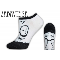 Čierno biele neviditeľné ponožky