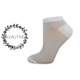 Kvalitné dámske bavlnené bledé členkové ponožky