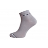 Sivé pánske kotníkové bavlnené ponožky