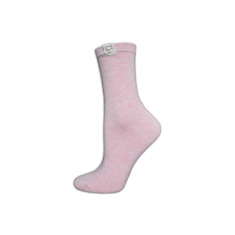 Krásne dámske kvalitné vysoké ružové ponožky