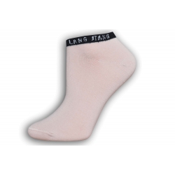 Púdrové členkové dámske ponožky