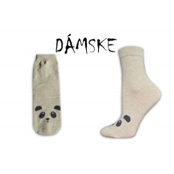 IBA 38-41! Obrázkové dámske telové ponožky s pandou