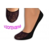 Balerínkové vzorované ponožky - fialové