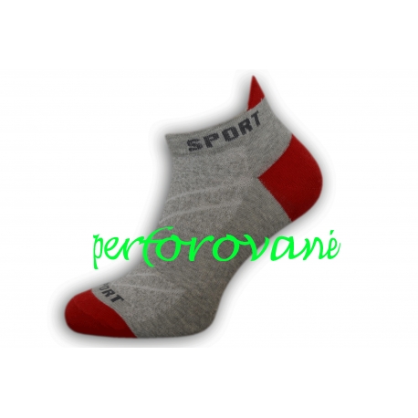 Perforované bl.sivé pánske športové ponožky