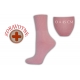 Zdravotné dámske ružové ponožky