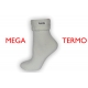 Mega termo ponožky so zdravotným lemom - maslové