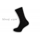 Netradičné čierne oblekové ponožky so vzorom