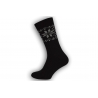 Super teplé pánske ponožky z vlny - čierne