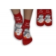 Detské ponožky s veselým obrázkom snehuliaka