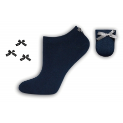IBA 38-41! Luxusné modré ponožky s mašličkou
