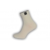 Luxusné biele ponožky s vyšším kotníkom