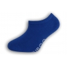 Modré kotníkové ponožky s nápisom