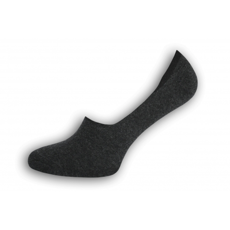 Čierno-sivé extra nízke pánske ponožky