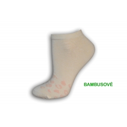 Marhuľové bambusové dámske ponožky