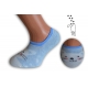Modré neviditeľné detské ponožky