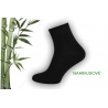 Čierne bambusové pánske ponožky