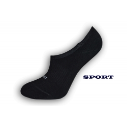 NESPADNÚ Športové čierne dámske ponožky