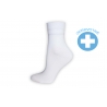Obľúbené zdravotné dámske ponožky - biele