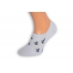 Biele perforované pánske ponožky s kotvami
