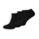 Lacné čierne kotníkové ponožky výhodné 3 balenie