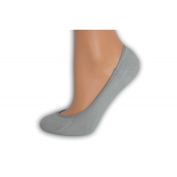Sivé lodičkové balerínkové ponožky