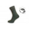 Zelené ponožky pre rybára so šťukou