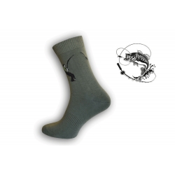IBA 39-42! Zelené ponožky pre rybára s udicou