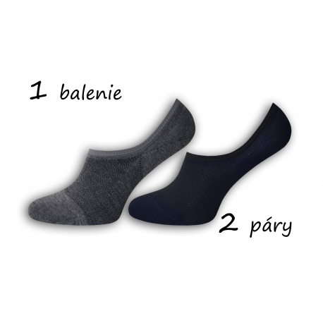 IBA 39-42! Bambusové pánske ponožky sivá+modrá