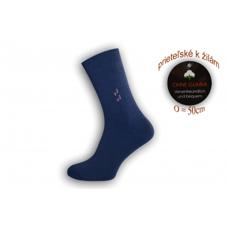 Pánske ponožky na široké nohy - modré