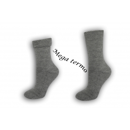 Najteplejšie dámske ponožky do -25 °C - šedé
