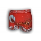 Červené vianočné boxerky so sobmi