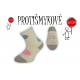 Protišmykové dievčenské ponožky - smotanové