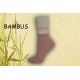 Púdrové bambusové ponožky so vzorom