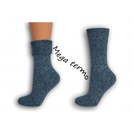 Najteplejšie dámske ponožky do -25 °C - modré
