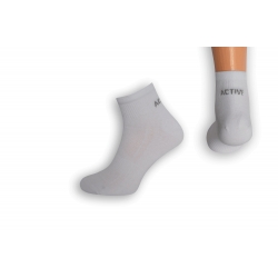 Biele pánske špičkové športové ponožky