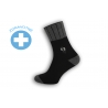 Teplé lacné zdravotné ponožky - čierne