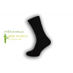 Luxusné 95%-né bambusové ponožky - čierne