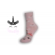 Dámske ponožky s jednorožcom - ružové