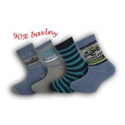 IBA 26-27! 4 - páry bavlnených detských ponožiek