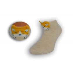 Detské krátke ponožky s mačičkou