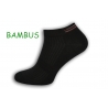 Čierne bambusové krátke ponožky