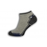 Športové krátke pánske ponožky - sivé