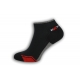 Športové krátke pánske ponožky - čierne
