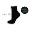 Čierne dámske ponožky - LEFT - RIGHT