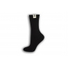 Čierne bavlnené dámske ponožky